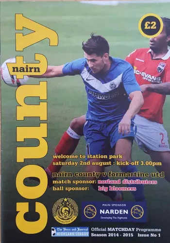 Programme: Nairn County, 2 Aug 2014