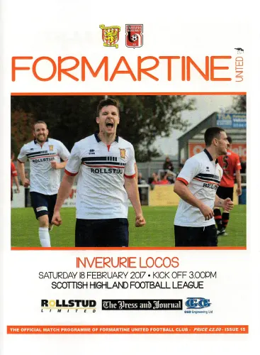 Programme: Inverurie Loco Works, 18 Feb 2017