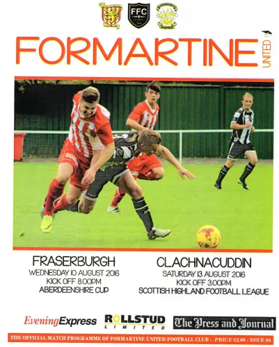 Programme: Fraserburgh, 10 Aug 2016