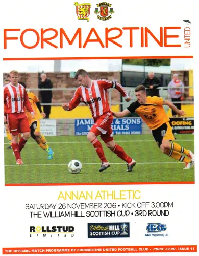 Programme: Annan Athletic, 3 Dec 2016