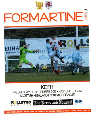 Programme: Keith, 7 Dec 2016