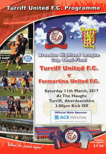 Programme: Turriff United, 11 Mar 2017