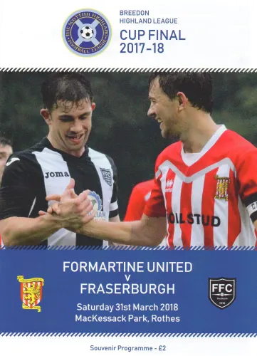 Programme: Fraserburgh, 31 Mar 2018