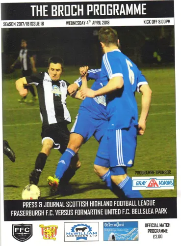 Programme: Fraserburgh, 4 Apr 2018