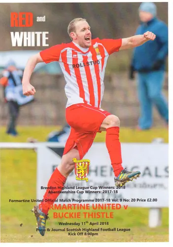 Programme: Buckie Thistle, 11 Apr 2018