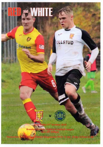 Programme: Buckie Thistle, 31 Oct 2018
