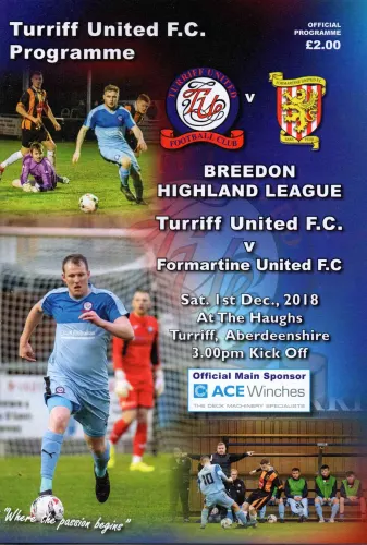 Programme: Turriff United, 1 Dec 2018