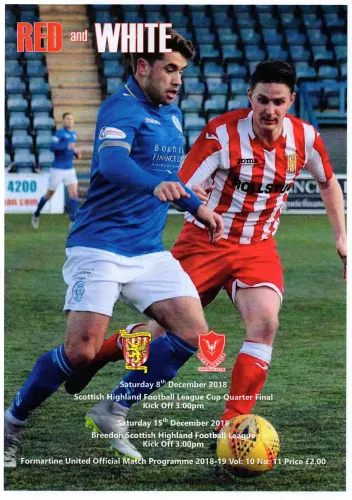 Programme: Deveronvale, 8 Dec 2018