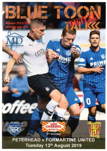 Programme: Peterhead, 13 Aug 2019