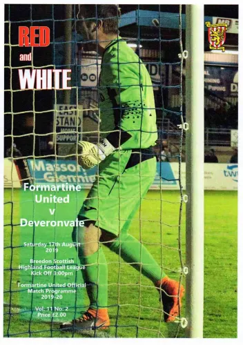 Programme: Deveronvale, 17 Aug 2019