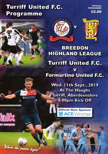 Programme: Turriff United, 11 Sep 2019